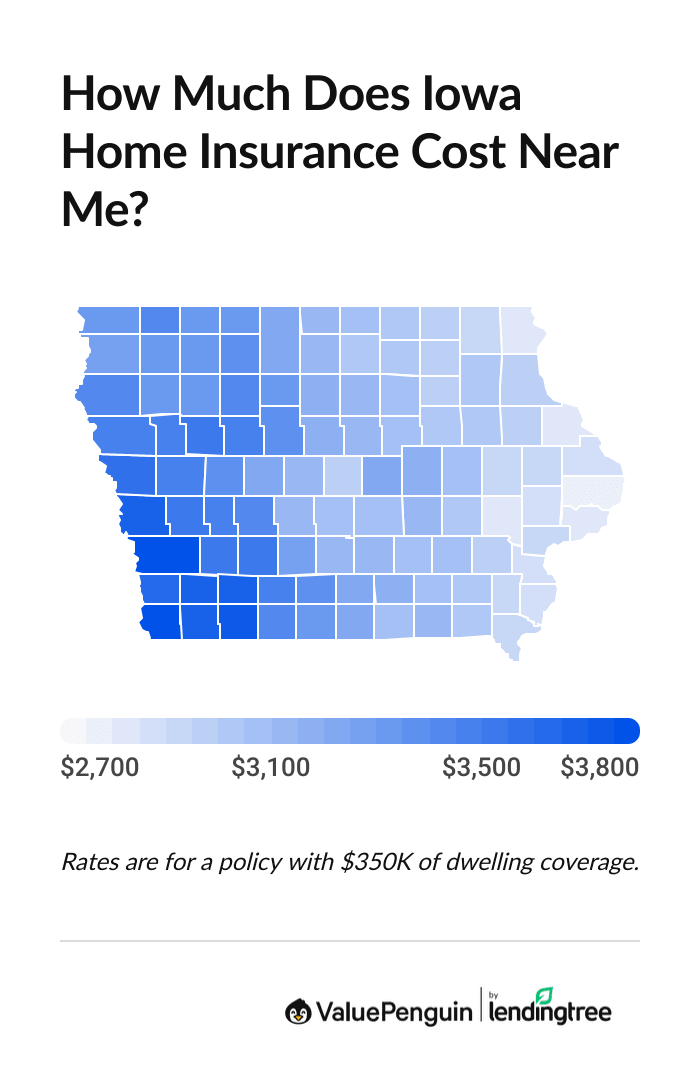 Most affordable home insurance options in Iowa by city